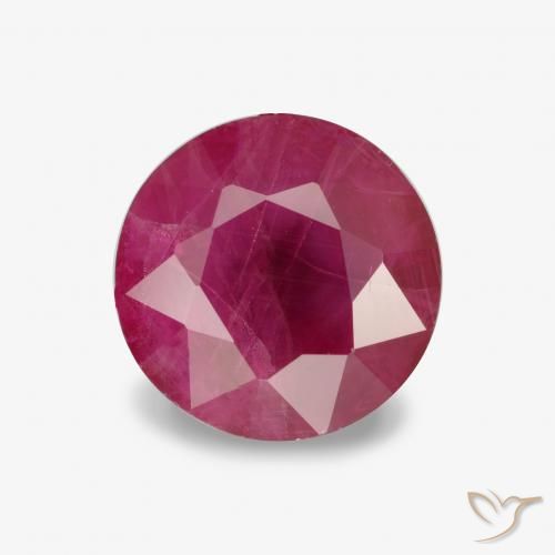 1.21ct Natural Reddish Pink Ruby, Round, VS-SI