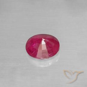 Ruby Gemstone in 5.5 mm (calibrated) Size for Sale, Ruby Stone in Light Red Color