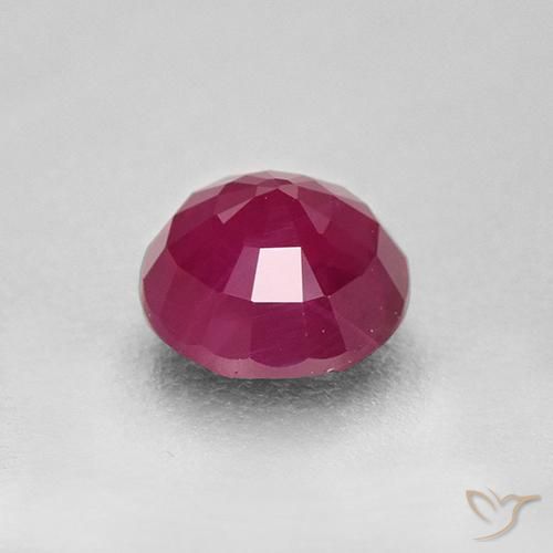 Ruby Gemstone in 5.3 mm Size for Sale, Ruby Stone in Reddish Pink Color