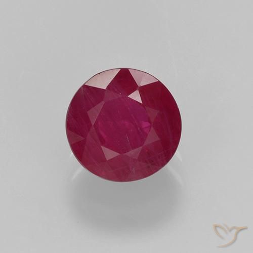 0.68ct Natural Jam Red Ruby, Round, VS-SI