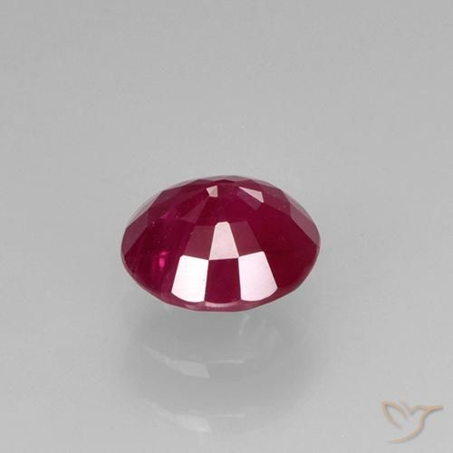 Ruby Gemstone in 5.2 mm Size for Sale, Ruby Stone in Jam Red Color