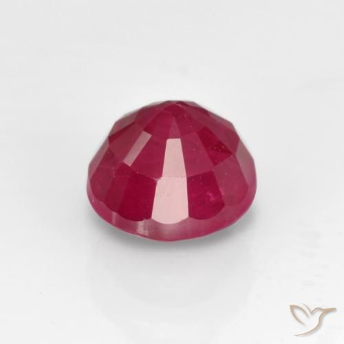 Ruby Gemstone in 5 mm (calibrated) Size for Sale, Ruby Stone in Deep Crimson Color