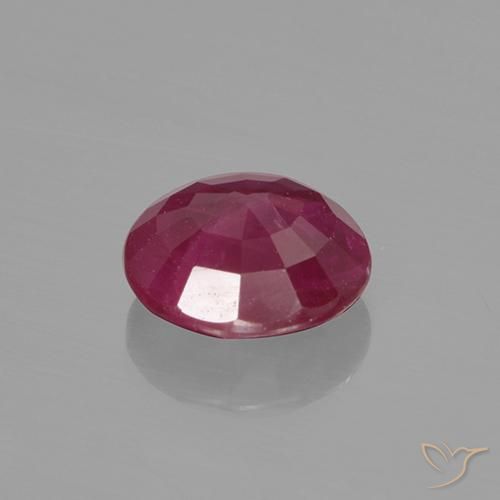 Ruby Gemstone in 5.2 mm Size for Sale, Ruby Stone in Dark Red Color