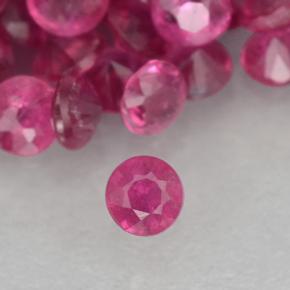 Rosado intenso Rubí Gema - 0ct Corte Diamante (ID: 500493)