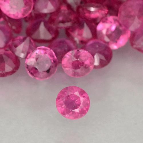 Hot Pink Ruby Gem - 0ct Diamond-Cut (ID: 500555)
