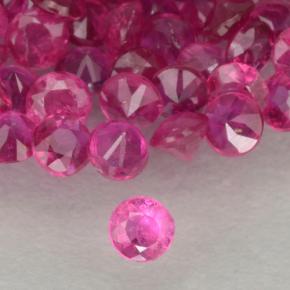 Hot Pink Ruby Gem - 0ct Diamond-Cut (ID: 500556)