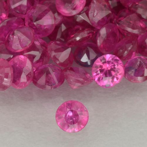 Hot Pink Ruby Gem - 0ct Diamond-Cut (ID: 500557)