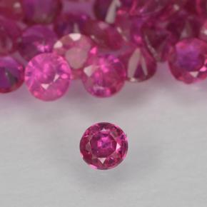 Medium-Dark Purple Rubin Edelstein - 0ct Diamanten-Schliff (ID: 500646)