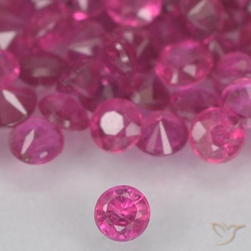 1.3 ct Diamond Cut Ruby, 1.4 mm From Mozambique, Photo A