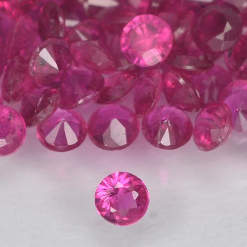 Magenta-Pink Ruby Gem - 0ct Diamond-Cut (ID: 500660)