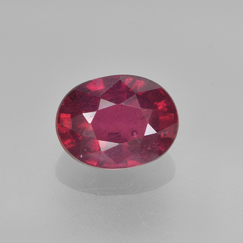 Wine Red Рубин Камень - 2ct Фасетный Овал (ID: 500733)