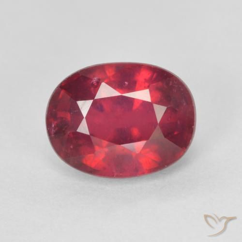1.88 ct Oval Cut Ruby, 7.7 x 6 mm From Madagascar, Photo A