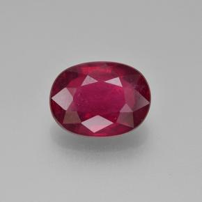 Rojo vino Rubí Gema - 1.6ct Forma ovalada (ID: 500748)