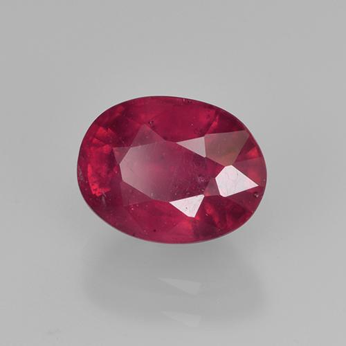 2.22 ct Red Ruby Stone, Natural Ruby in Oval Facet Shape for Sale