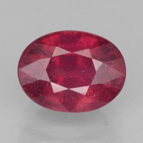Medium Red Рубин Камень - 2.1ct Фасетный Овал (ID: 500862)