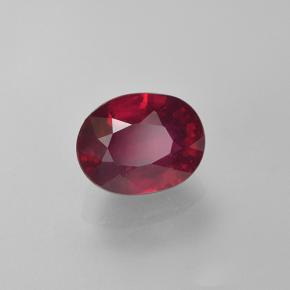 2.26 ct Red Ruby Stone, Natural Ruby in Oval Facet Shape for Sale