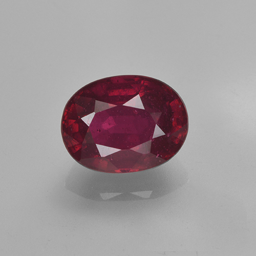 Rouge moyen Rubis gemme - 1.9ct Ovale facette (ID: 500906)
