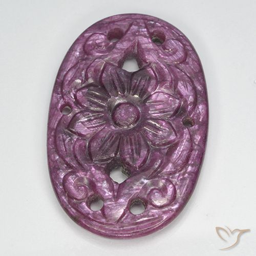 22.50ct Natural Deep Purple Ruby, Oval, Opaque