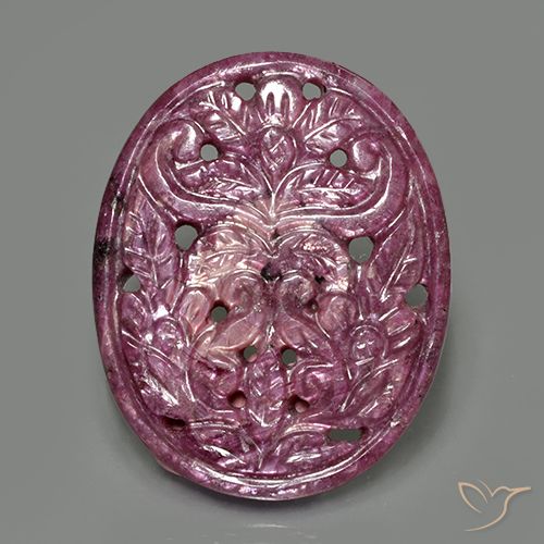 32.08 ct Carved Ruby, 32.8 x 26.5 mm From Madagascar, Photo A