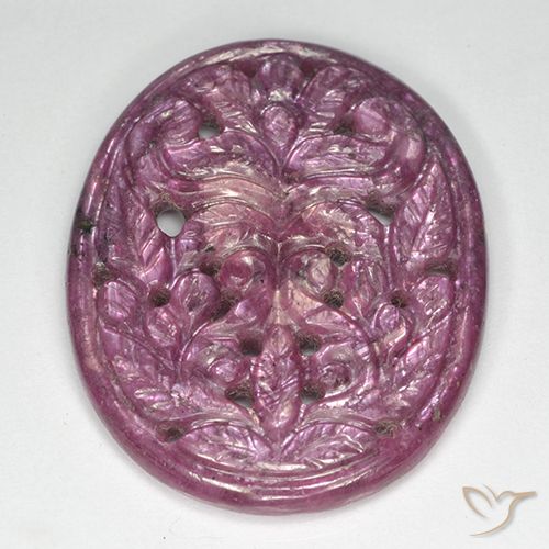 31.40ct Natural Medium Purple Ruby, Oval, Opaque