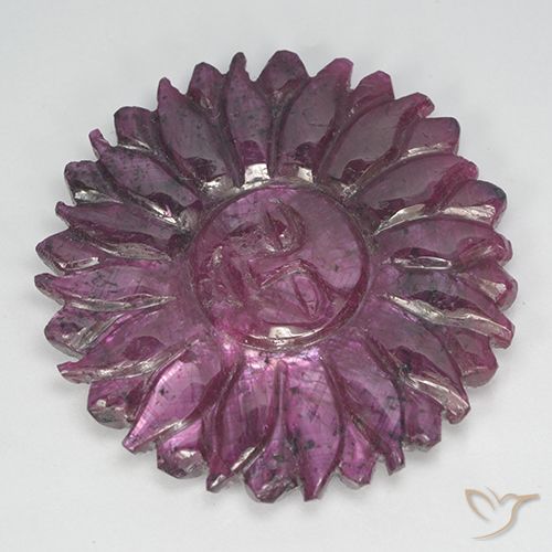 41.8 ct Carved Ruby, 32.8 x 32.5 mm From Madagascar, Photo A
