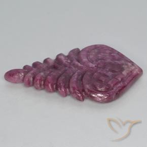 Ruby Gemstone in 32.7 x 20 mm Size for Sale, Ruby Stone in Boysenberry Purple Color