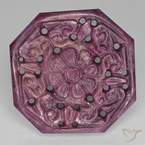 46.06 ct Carved Ruby, 28.9 x 28.8 mm From Madagascar, Photo A