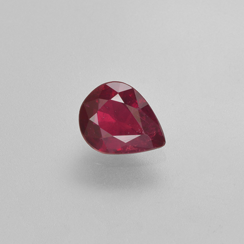Vin rouge Rubis gemme - 0.3ct Poire facette (ID: 501727)