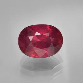 Weinrot Rubin Edelstein - 2ct Oval facettiert (ID: 501735)