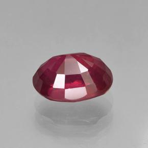 Ruby Gemstone in 8 x 6 mm (calibrated) Size for Sale, Ruby Stone in Wine Red Color