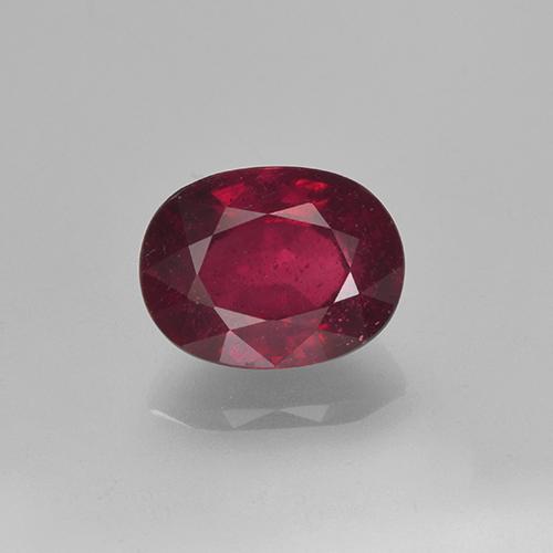 Rojo vino Rubí Gema - 2ct Forma ovalada (ID: 501736)