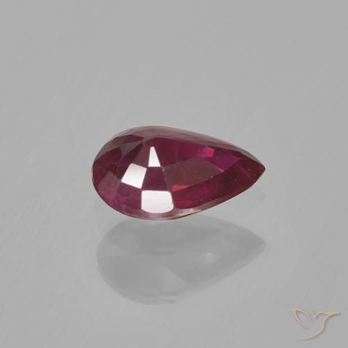 Ruby Gemstone in 6 x 4 mm (calibrated) Size for Sale, Ruby Stone in Deep Red Color