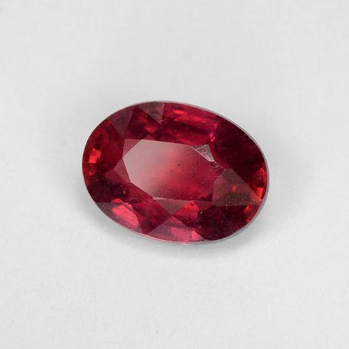 1.87 ct Red Ruby Stone, Natural Ruby in Oval Facet Shape for Sale