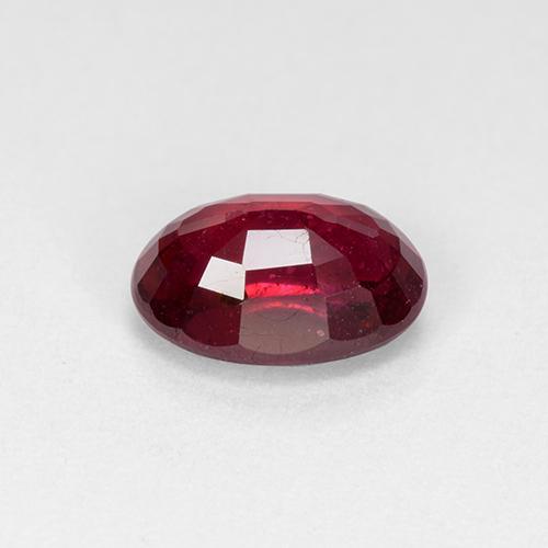Ruby Gemstone in 8 x 6 mm (calibrated) Size for Sale, Ruby Stone in Wine Red Color
