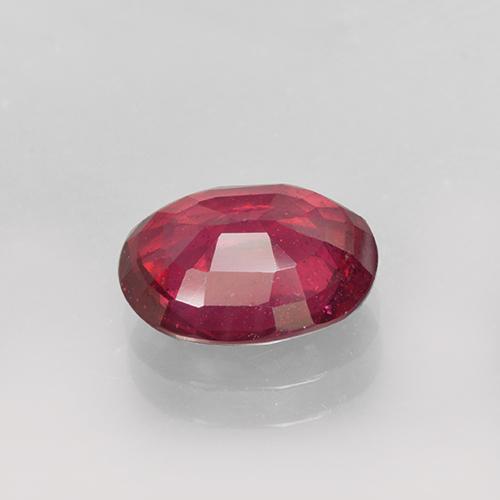 Ruby Gemstone in 8 x 6 mm (calibrated) Size for Sale, Ruby Stone in Currant Red Color