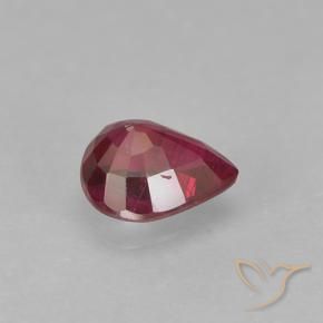 Ruby Gemstone in 5 x 4 mm (calibrated) Size for Sale, Ruby Stone in Deep Crimson Color