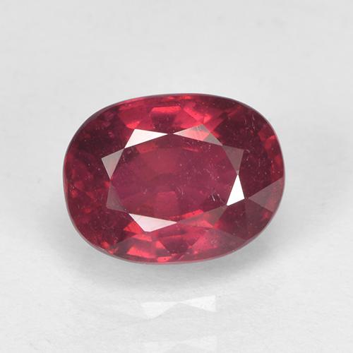 Rojo oscuro medio Rubí Gema - 2ct Forma ovalada (ID: 502633)