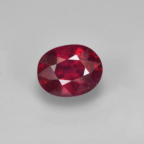 Rojo grosella Rubí Gema - 1.9ct Forma ovalada (ID: 502636)