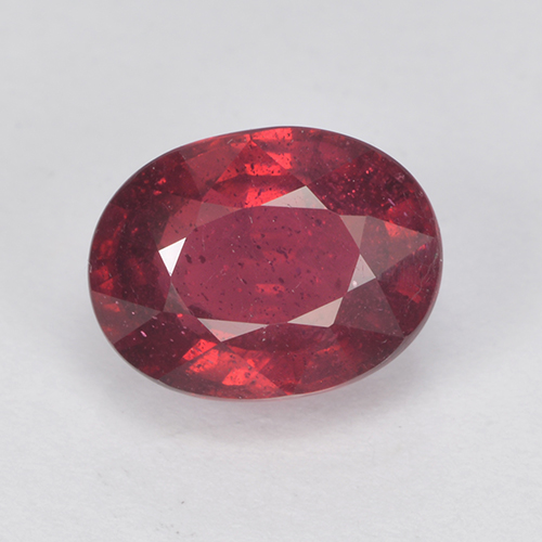 Rouge cramoisi profond Rubis gemme - 2ct Ovale facette (ID: 502637)