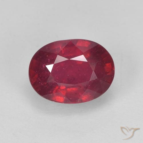 2.15 ct Oval Cut Ruby, 8.2 x 6.1 mm From Madagascar, Photo A