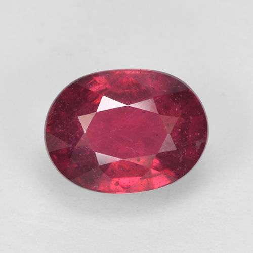 Rojo oscuro Rubí Gema - 1.9ct Forma ovalada (ID: 502658)