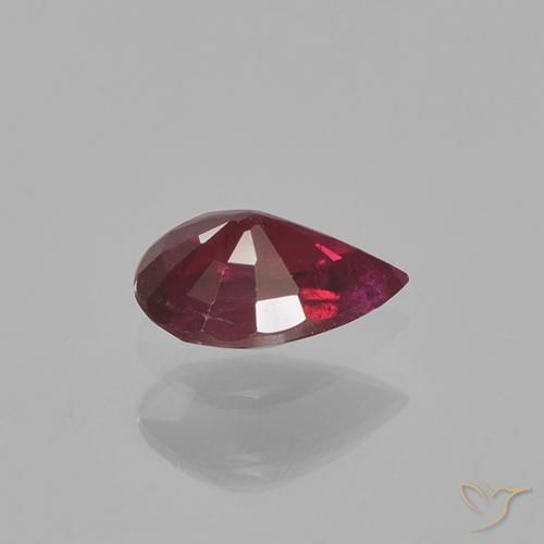 Ruby Gemstone in 6.1 x 4.1 mm Size for Sale, Ruby Stone in Medium Red Color