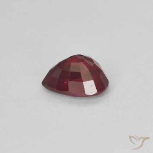 Ruby Gemstone in 5 x 4 mm (calibrated) Size for Sale, Ruby Stone in Wine Red Color