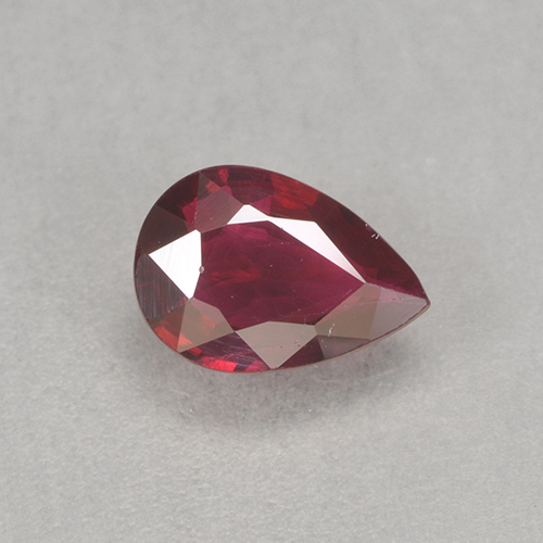 Wine Red Ruby Gem - 0.4ct Pear Facet (ID: 503028)