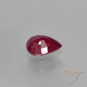 Ruby Gemstone in 5 x 4 mm (calibrated) Size for Sale, Ruby Stone in Deep Red Color