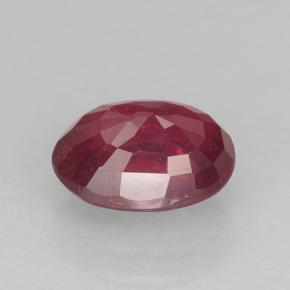 Ruby Gemstone in 8 x 6 mm (calibrated) Size for Sale, Ruby Stone in Medium Red Color