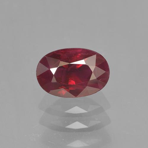 Blood Red Рубин Камень - 0.6ct Фасетный Овал (ID: 503389)