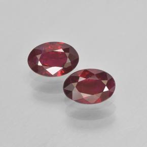 Medium Red Рубин Камень - 0.5ct Фасетный Овал (ID: 503471)