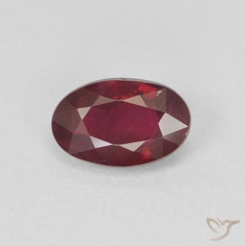 0.60ct Natural Wine Red Ruby, Oval, VS-SI