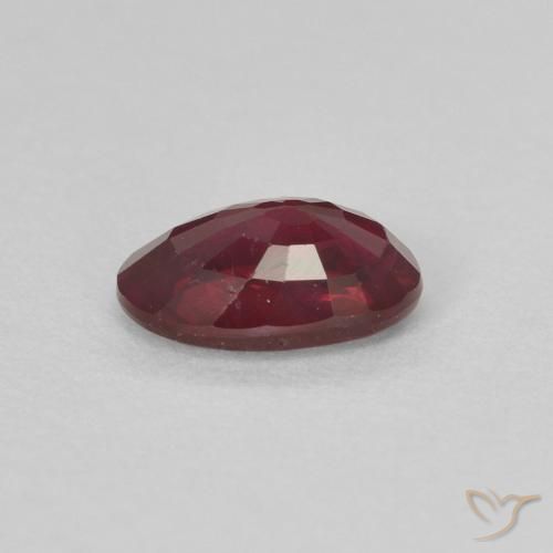 Ruby Gemstone in 6 x 4 mm (calibrated) Size for Sale, Ruby Stone in Wine Red Color
